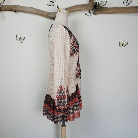 Freepeople boho top tribal deep plunge - Picture 5 of 8